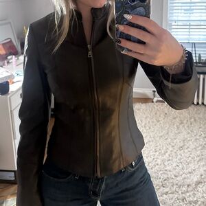 Danier Women's Dark Brown Leather Jacket